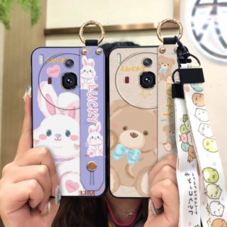 Fashion Design Silicone Phone Case For ZTE-Nubia Z50S Pro Durable Kickstand Dirt-resistant Anti-knock Lanyard Shockproof