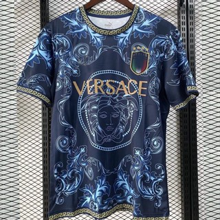 เสื้อกีฬาแขนสั้น ลายทีมชาติฟุตบอล A.t.a Italian Jersey Royal Blue Competition ชุดเยือน สําหรับผู้ใหญ่