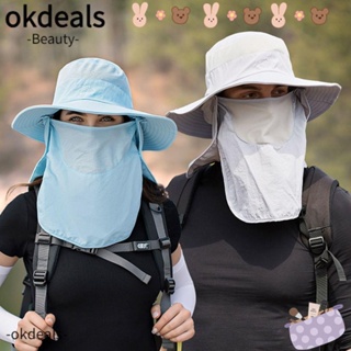 Okdeals หมวกบักเก็ต ป้องกันรังสียูวี แห้งเร็ว สําหรับตกปลา เดินป่า