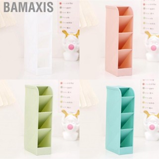 Bamaxis Pen Holder Simple Practical Multicell Small Candy Color Student Stationery Storage Box