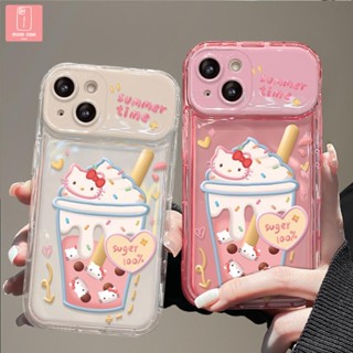 【ส่งจากไทย】😊เคสมือถือไอศครีมชานมสุดน่ารัก TPU for iPhone 14 /13/12/11 ProMax PLUS XSMax 7 8 SE