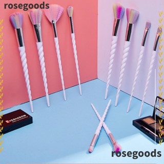 Rosegoods1 ชุดแปรงแต่งหน้า แปรงรองพื้น แปรงเครื่องสําอาง 10 ชิ้น