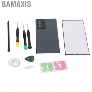 Bamaxis Mobile Phone Rear Back Glass Cover Set  Resin Sensitive Front  Parts DIY Service for Note 20 Ultra 5G