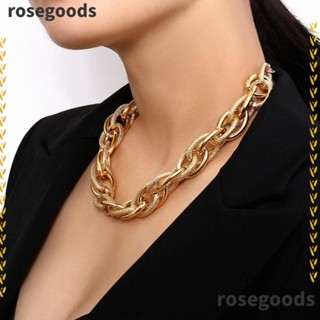 Rosegoods1 สร้อยคอโช้กเกอร์ล็อค พังก์ คุณภาพสูง เครื่องประดับคอ