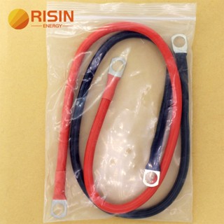 ลดราคา RISIN สายเคเบิลเชื่อมต่อแบตเตอรี่ สีแดง สําหรับรถจักรยานยนต์