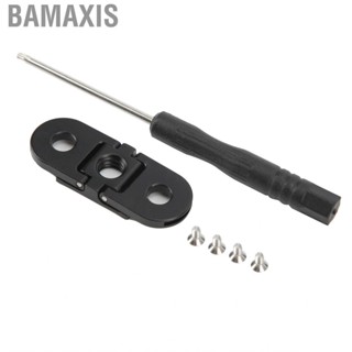 Bamaxis Aluminum Alloy Action  Adapter Mount Base With 1/4in Screw Hole Folding