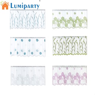 Lumiparty ผ้าม่าน ผ้าเชียร์ ลายดอกไม้ สไตล์โมเดิร์น สําหรับตกแต่งบ้าน ห้องนั่งเล่น ห้องนอน