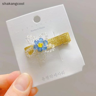 Shakangcool กิ๊บติดผม รูปดอกไม้ ประดับคริสตัล สไตล์มินิมอล สําหรับผู้หญิง 1 ชิ้น