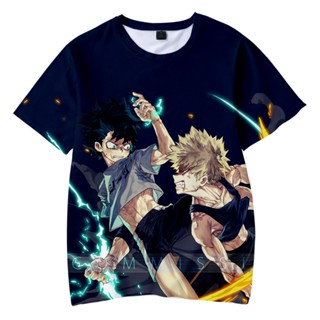 เสื้อยืด พิมพ์ลายอนิเมะ My Hero Academia แฟชั่นสตรีท เป็นที่นิยม