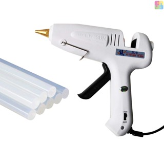 [Hot Sale] Professional Hot Melt Glue- Dual Power 60W 100W Metal Nozzle with 11pcs Glue Sticks for DIY Arts &amp; Crafts Projects Handcraft Decoration Carpentry Repairs Tool Wood Gl