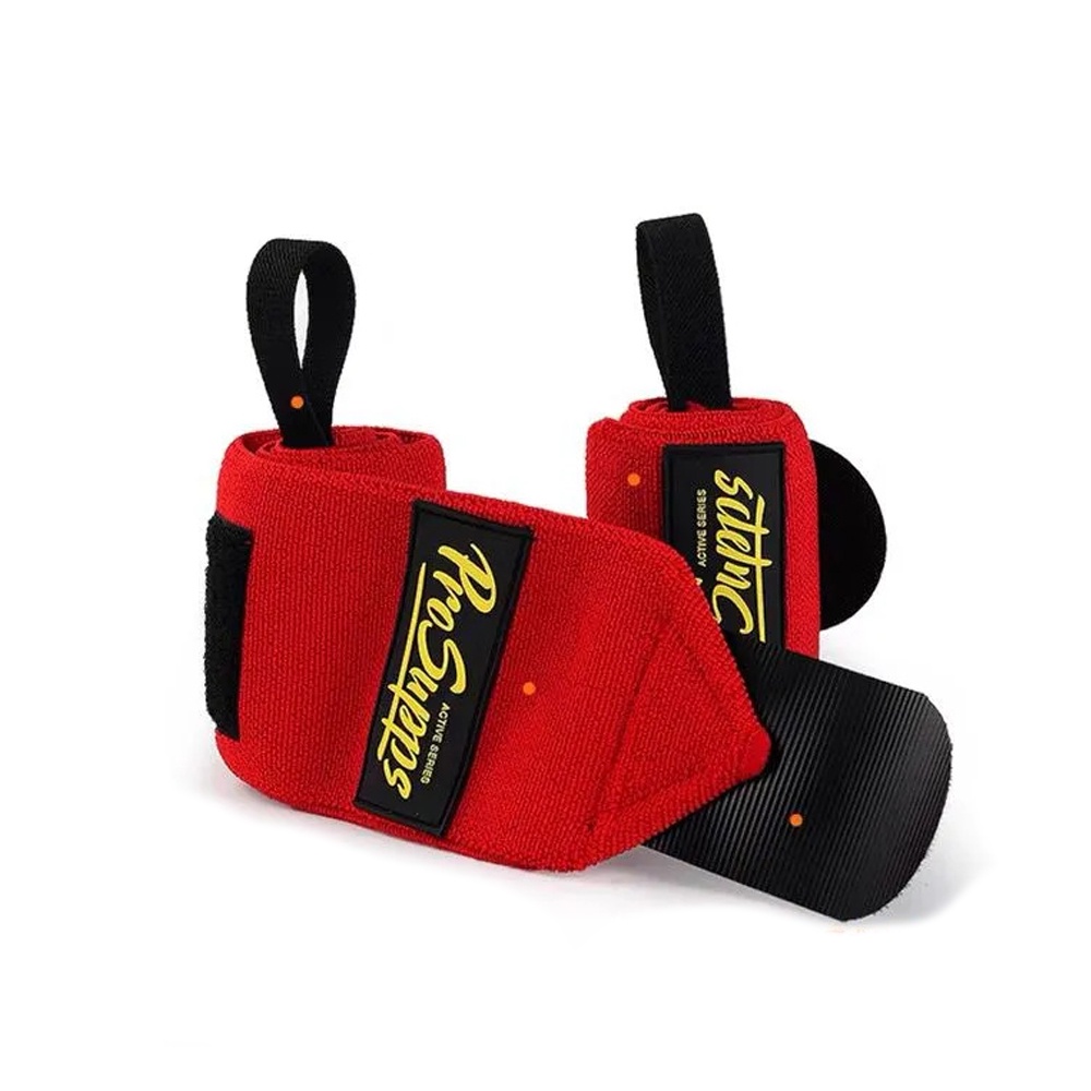 1 คู่ PROSUPPS II สายรัดข้อมือ ฟิตเนส ระบายอากาศ ที่รัดข้อมือ ใส่เล่นกีฬา ยกน้ำหนัก ออกกำลังกาย ปกป้องข้อมือ - รูปที่ 6