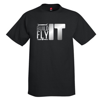 เสื้อยืด พิมพ์ลายเครื่องบิน Build It Fly It Aviation              