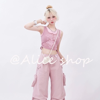 Alice  เสื้อยืดผู้หญิง สะดวกสบาย และทันสมัย  Unique ทันสมัย ทันสมัย รุ่นใหม่ A90K1OP 36Z230909