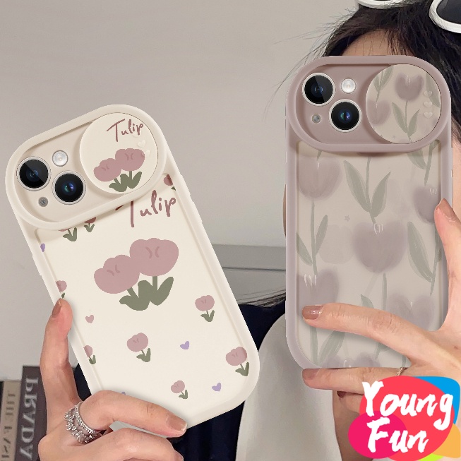 ดอกไม้สด เคสสําหรับiphone iPhone 16 Pro MAXดอกทิวลิป 15 14 XR 13 11 12 Pro Max 8 7 6 6S Plus X Xs Max Se 2020 13 12 11