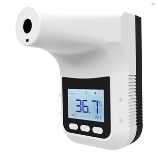 {fash} K3 Pro Sterile Thermometer Non-contact Automatic Infrared Thermometer Hanging Temperature  5 Languages Adjustable Volume ℃/℉ USB/Power Bank/4*AA Battery Charge 3 Installa