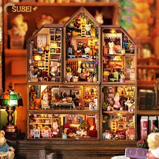 Sukaa บ้านตุ๊กตา ของขวัญวันเกิด ขนาดเล็ก เกมแบบโต้ตอบ ของจิ๋ว