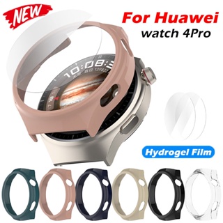 เคสป้องกัน สําหรับ Huawei Watch 4 pro ฟิล์มไฮโดรเจล ป้องกันหน้าจอ ฝาครอบสมาร์ทวอทช์ สําหรับ Huawei Watch4 pro อุปกรณ์เสริมกันชน