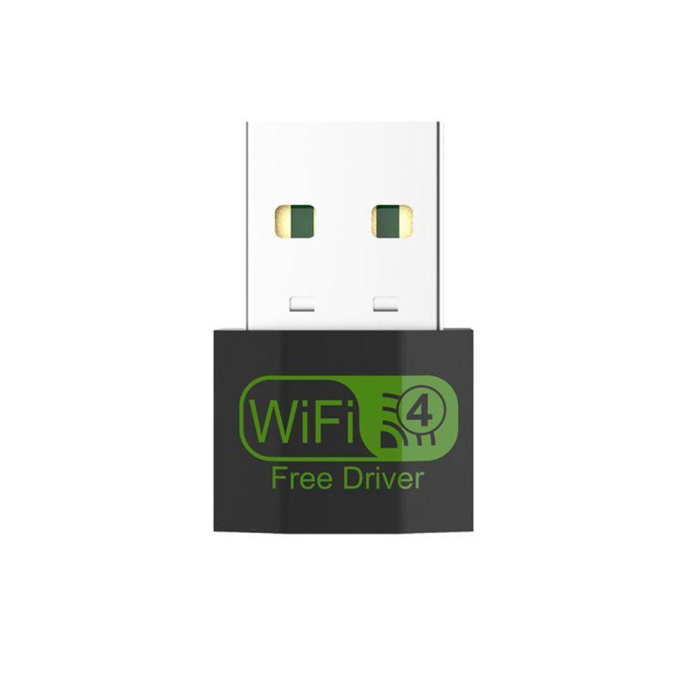 Prettie การ์ดเครือข่าย USB ขนาดเล็กฟรี, ตัวรับสัญญาณ WiFi LAN อะแดปเตอร์ WiFi, ไร้สายความเร็วสูง 150Mbps แบบพกพาสําหรับคอมพิวเตอร์/โทรศัพท์