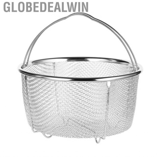 Globedealwin Steaming Pot  Stainless Steel Versatile Handle Mesh  for Cooking