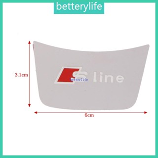 Btf สติกเกอร์ตราสัญลักษณ์โลหะ 3D สําหรับติดพวงมาลัยรถยนต์ A3 A4 A5 A7 Q3