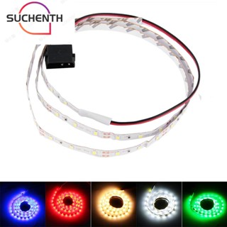 Suchenth แถบไฟ LED 100 ซม. 60 ดวง 30 ซม. 18 ดวง DC 12V สําหรับติดพื้นหลังรถยนต์