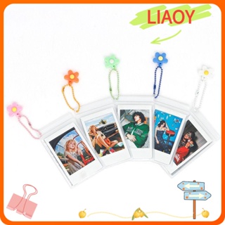 Liaoy ซองใส่นามบัตร PVC กันฝุ่น แบบพกพา ขนาดเล็ก 3 นิ้ว สําหรับใส่นามบัตร รูปภาพ รถบัส 5 ชิ้น