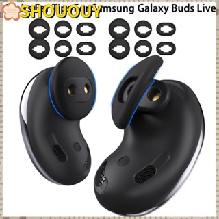 Shououy ซิลิโคนครอบหูฟัง สําหรับ Galaxy Buds Live 6 คู่