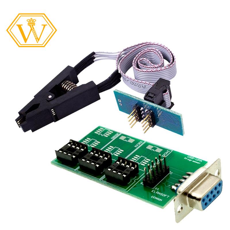 อะแดปเตอร์บอร์ดโปรแกรมเมอร์ UPA USB V1.3 Xprog ECU พร้อมคลิป SOP8 SOIC8 สําหรับ 24CXX & 25 Chips