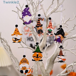 Twinkle จี้ไม้ รูปโนม แฮนด์เมด สําหรับแขวนตกแต่งต้นฮาโลวีน DIY