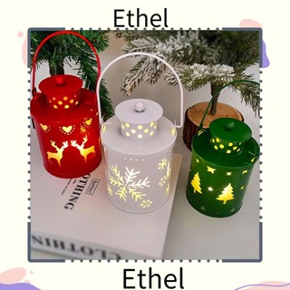 Ethel1 โคมไฟ Led รูปเทียน สไตล์สแกนดิเนเวียน สร้างสรรค์ สําหรับตกแต่งบ้าน วันหยุด คริสต์มาส