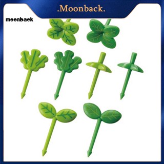 &lt;moonback&gt; ไม้จิ้มฟัน รูปใบโคลเวอร์น่ารัก ทนต่อการสึกหรอ สําหรับห้องครัว สลัด 8 ชิ้น ต่อกล่อง