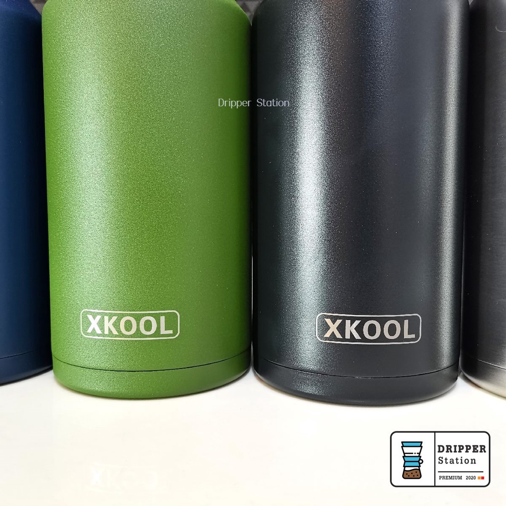 ขวดน้ำบอกเวลา Xcool  แทงค์เก็บความเย็น ขนาด 64 ออนซ์ (2ลิตร) เก็บอุณหภูมิได้ทั้งร้อนและเย็น สเตนเลส 