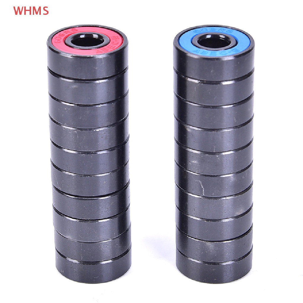 (WHMS) ตลับลูกปืนเม็ดกลมร่องลึก 608 2RS 608RS 608-2RS 10 ชิ้น ต่อชุด