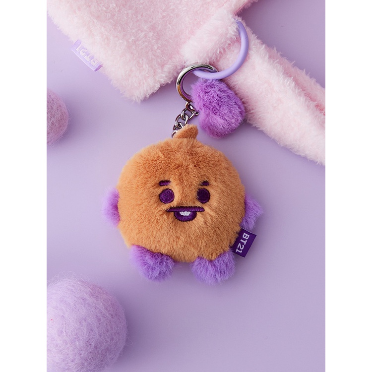 Bt21 SHOOKY BABY ตุ๊กตาหน้าแบน สีขาว