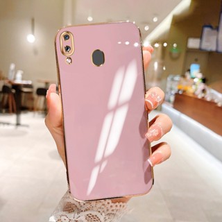 เคสโทรศัพท์มือถือ Tpu กรอบสีทอง ป้องกันกล้อง 6D หรูหรา สําหรับ Samsung Galaxy A20 A30 A31 A32 A33 A34 A42 A50 A30S A50s A51 A52 A52S