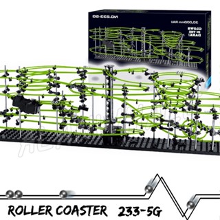 3000 เซนติเมตร Space Rail สเปซเรลเลเวล 5 รางลูกบอลมาเซซทางโค้งลูกบอลที่ส่องแสงในการแสดงสว่างในการดำเนินการในสายลมที่มีการสร้างแบบกลไกไฟฟ้า เกมสร้างโมเดลแบบปริศนาลูกบอลที่เคลื่อนที่ในเส้นทางและโครงสร้างลูกบอลเรียงต่อกัน
