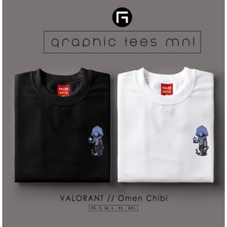 Graphic Tees MNL Valorant Omen Chibi Customized Shirt Unisex T-shirt for Women and Men_01