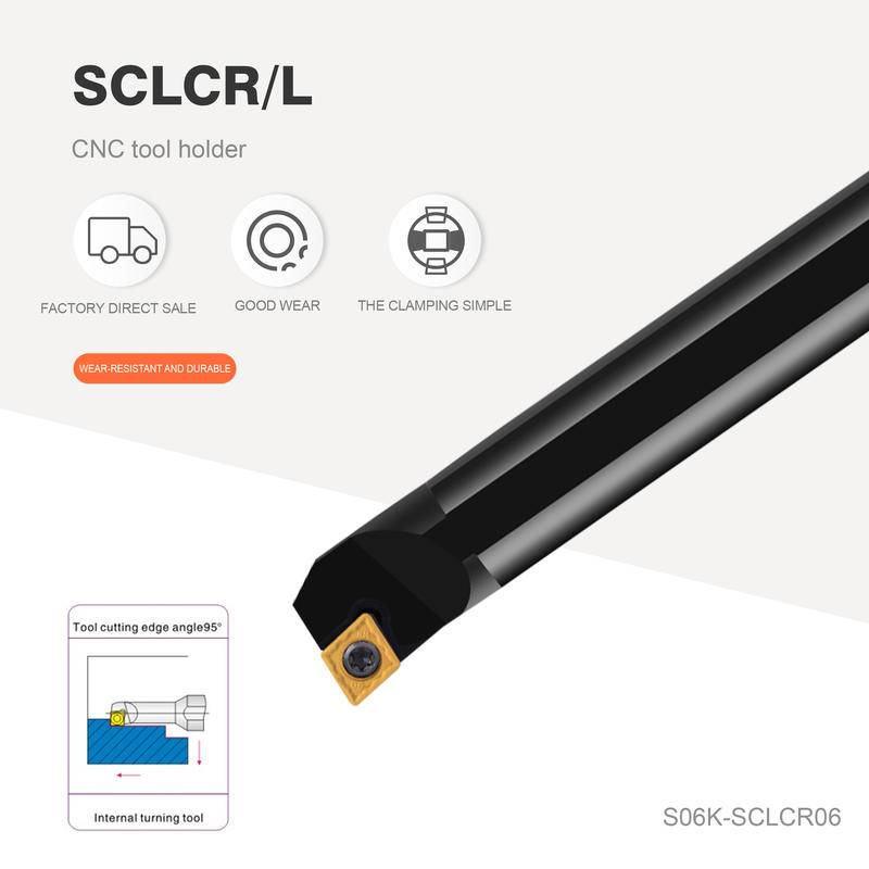 เครื่องมือเจาะรูด้านใน CNC S06K S07K S08K S10K S12M S14N S16Q S18Q S20R S25S S32T S40T SCLCR06 SCLCL06 SCLCR09 SCLCR12 1 ชิ้น060204