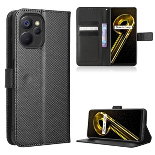 Realme 10T 5G เคส เคสฝาพับ PU Leather Wallet Case Stand Holder Flip Realme 10T 5G เคส