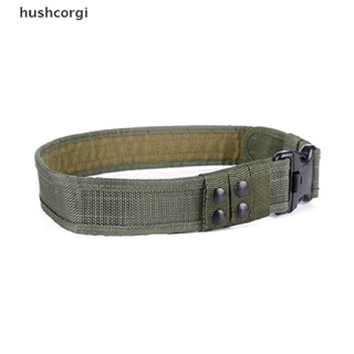 [hushcorgi] เข็มขัดยุทธวิธีทหาร ปรับได้ พร้อมเข็มขัดฝึกซ้อมกลางแจ้ง สําหรับผู้ชาย