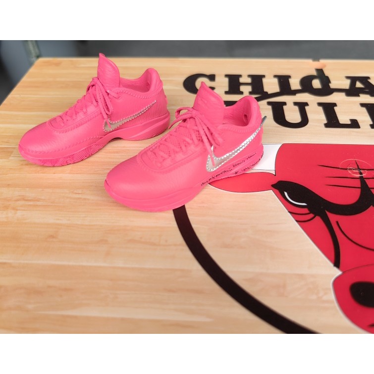 DH 1/6 ทหารของเล่นอุปกรณ์เสริมรองเท้า James 20th NBA จําลองรุ่นรองเท้าผ้าใบ