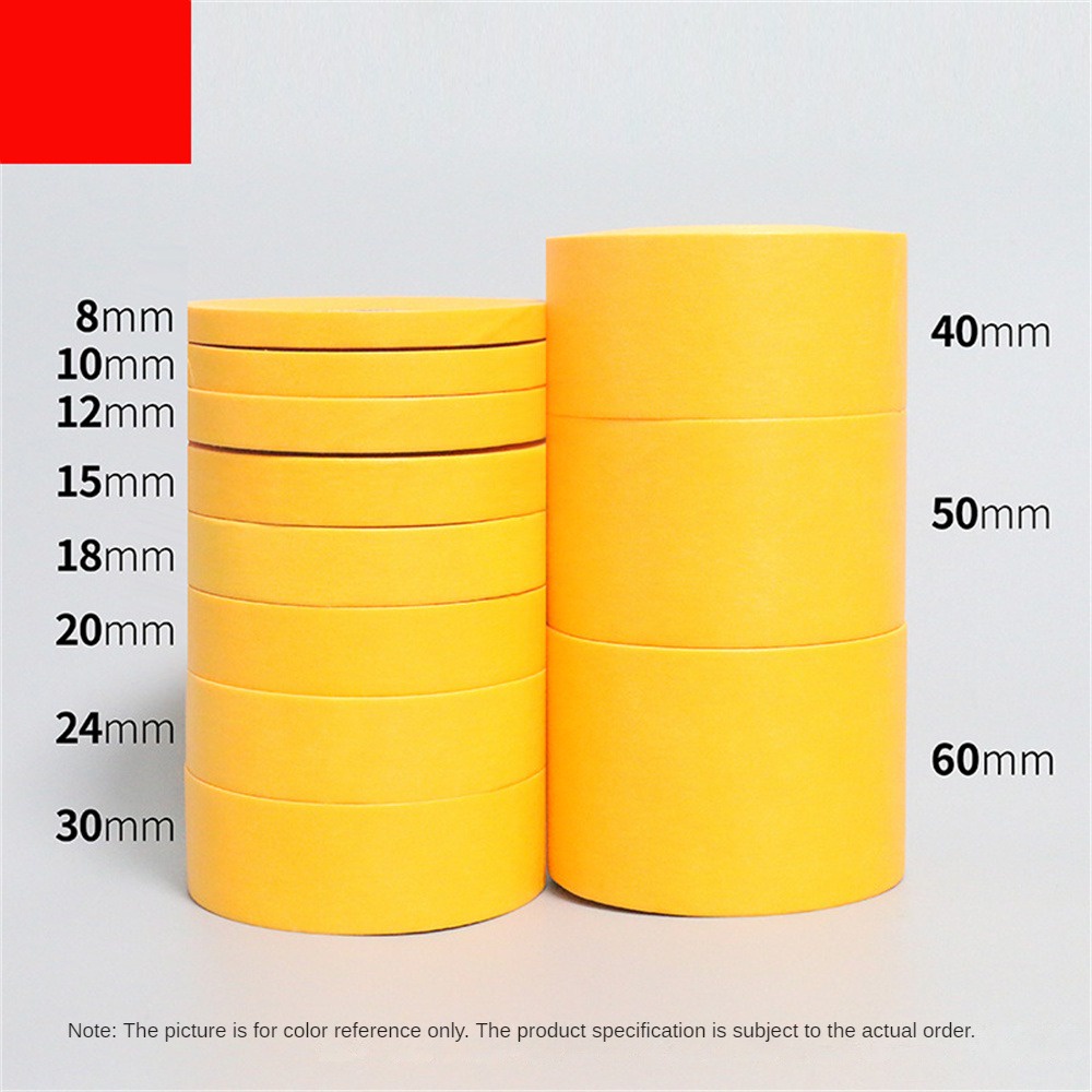 ღ เทปกาวสำหรับติดรถยนต์ สีเหลือง เทปสำหรับช่างพ่นสี ความยาว 50 ม. เทปกาวสำหรับติดรถยนต์ เทปกาวสำหรับตกแต่งรถยนต์ เทปกาวสำหรับพ่นสีรถยนต์ - รูปที่ 4