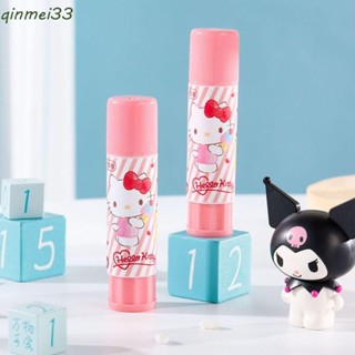 Qinmei กาวแท่ง ลายการ์ตูน My Melody Cinnamoroll DIY สําหรับตกแต่งสมุดภาพ โรงเรียน สํานักงาน 4 ชิ้น