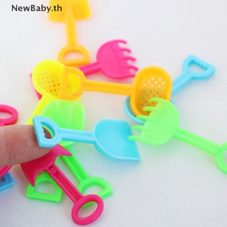 Newbaby โมเดลเครื่องมือขุดชายหาด ขนาดเล็ก สําหรับตกแต่งบ้านตุ๊กตา 4 ชิ้น ต่อชุด