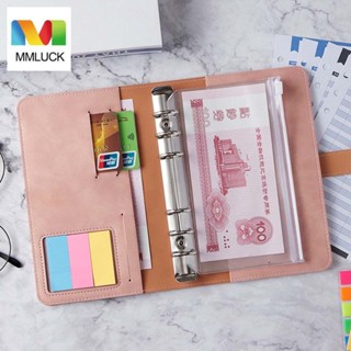 JENNIFERDZ Refillable Students Notebooks Office School Supplies Schedule Planner Budget Binder Memo Pad Personal Organizer Notepad DIY Cash Envelope Loose Leaf Bag Handbook/Multicolor