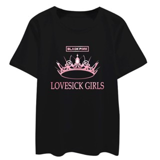 เสื้อยืดแขนสั้น ผ้าฝ้ายแท้ พิมพ์ลาย Blackpink Concert แฟชั่นฤดูร้อน สําหรับเด็ก