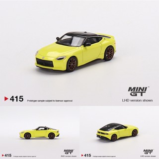 โมเดลรถยนต์ ขนาดเล็ก สีเหลือง สําหรับ MINI GT 1:64 Fairlady Z 400Z Proto Spec 2023 Ikazuchi 415