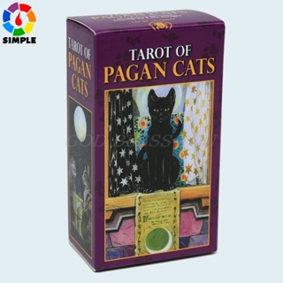 78 Cards Deck Tarot Of Pagan Cats Full English Family Party Board Game Oracle Cards Astrology Divination Fate Card