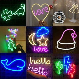 ใหม่ ไฟนีออน LED รูปตัวอักษร love สําหรับตกแต่งปาร์ตี้คริสต์มาส