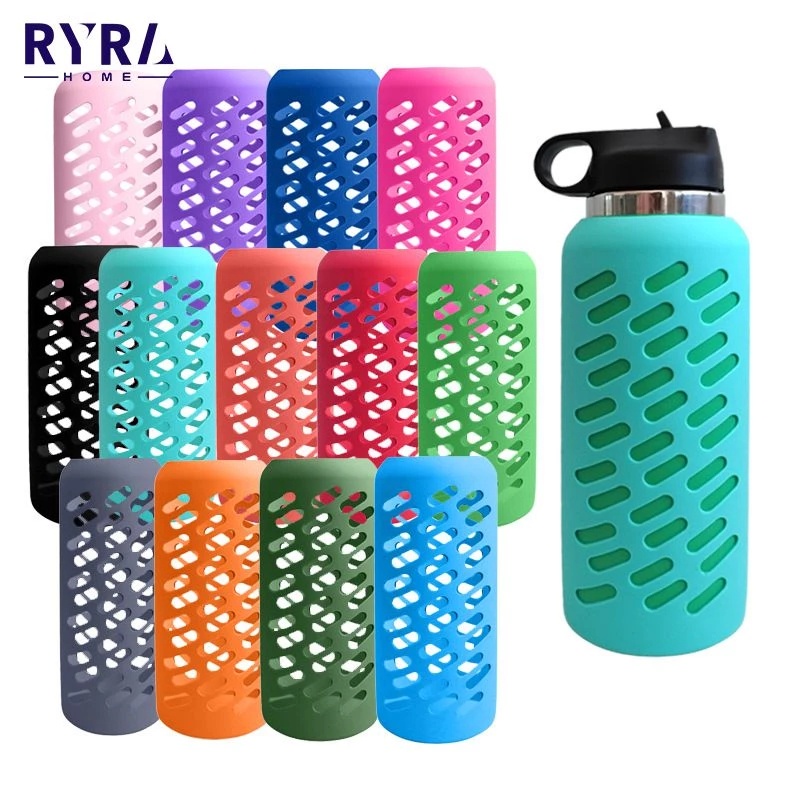 บูตแขนซิลิโคนป้องกันสําหรับขวดน้ํา Hydro Flask และ Aquaflask (18oz, 32oz, 40oz)